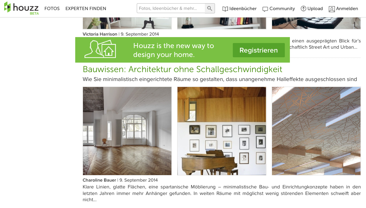 Artikel Charoline Bauer für houzz