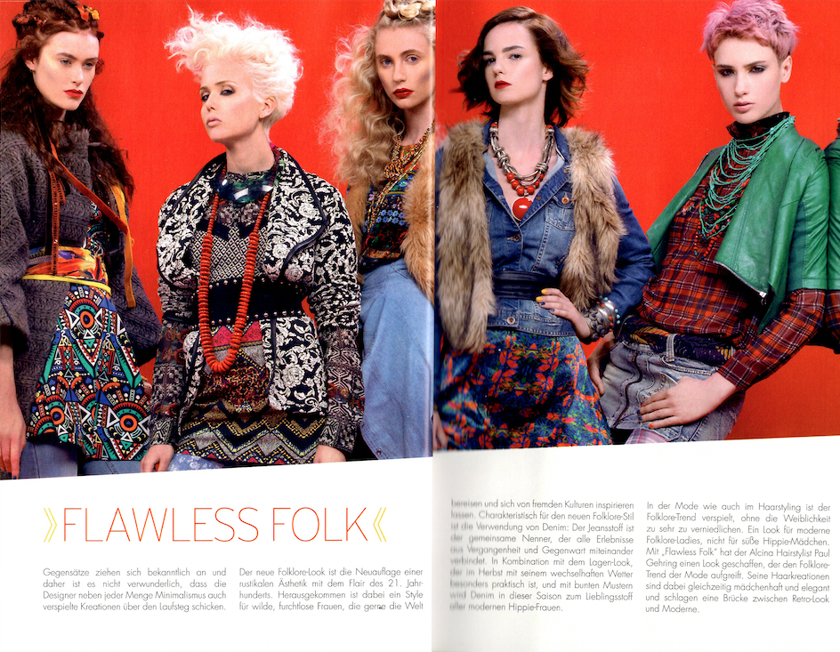 Kundenmagazin Alcina - Flawless Folk Fashion & Frisur