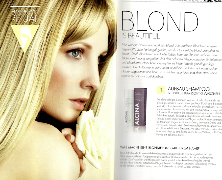 Kundenmagazin Alcina - Blond is beautiful