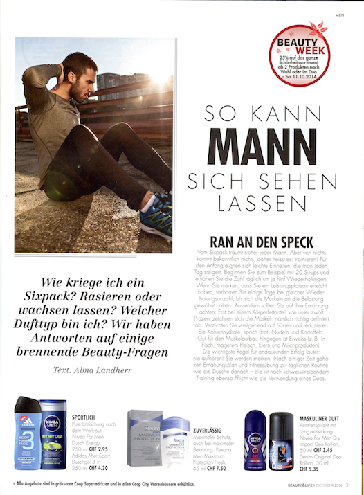 Beauty & Life Oktober 2014 - Männerpflege