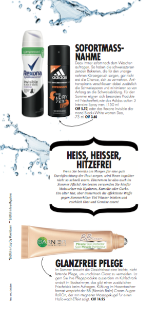 Beauty & Life Juni 2015 - Coop - Artikel Hitzefrei